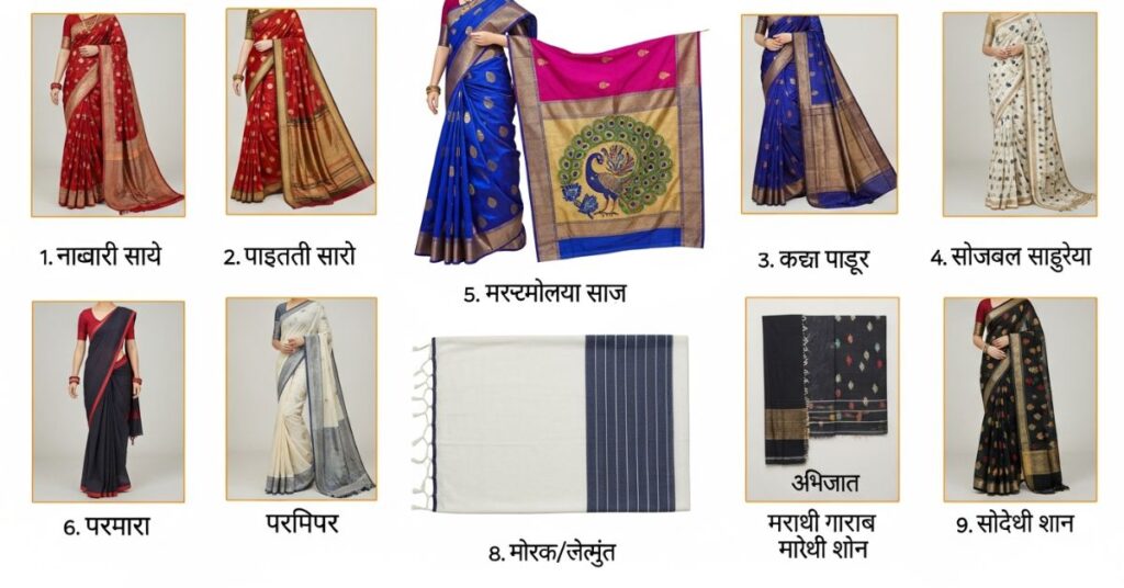 Traditional Saree Captions for Instagram in Marathi for Girl