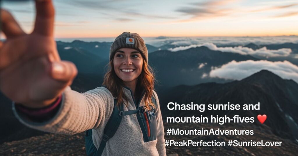 Captions for mountains