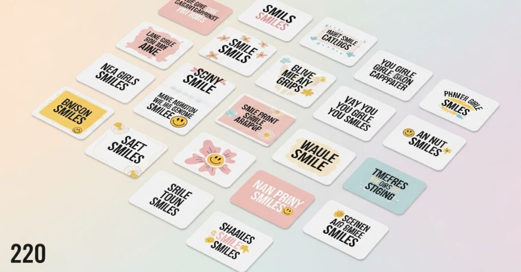 Smile Captions for Instagram for Girl