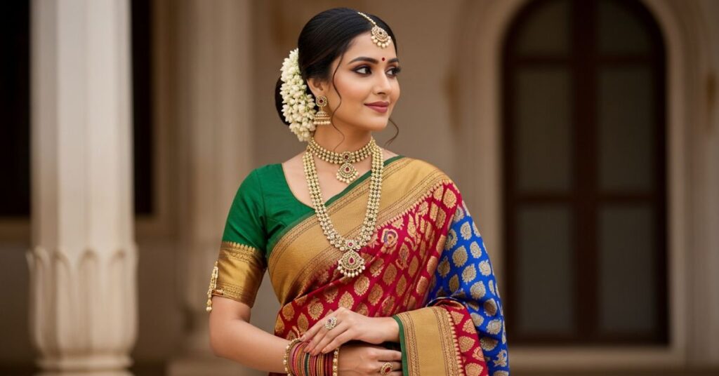 Latest Captions for Saree Look