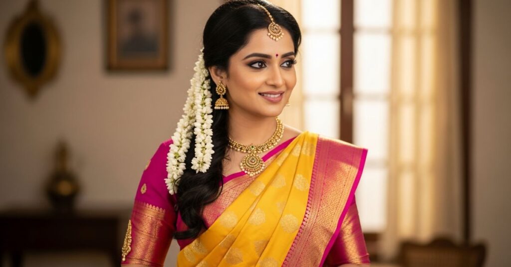 Best Captions for Saree Look in Marathi