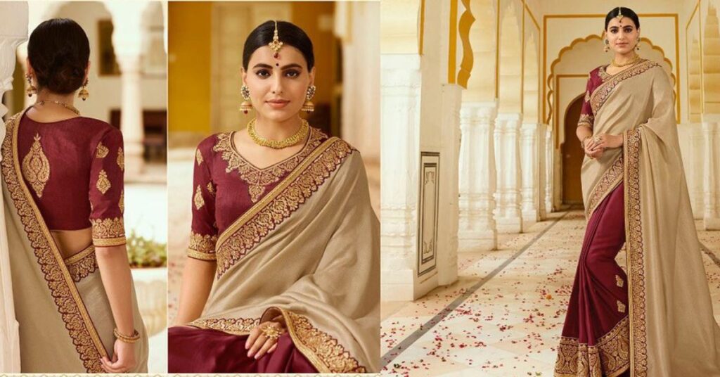 One-Line Saree Captions for Instagram