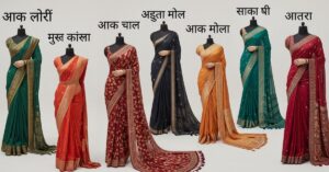 Saree Captions in Marathi