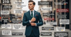 Suit Captions for Instagram